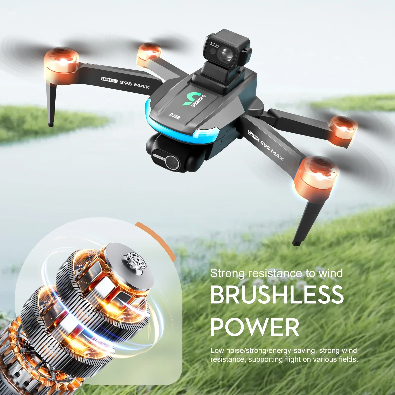 NEW S9S MAX MINI Drone 4K 2-Ax - đánh giá và giá Drone Gps Mount