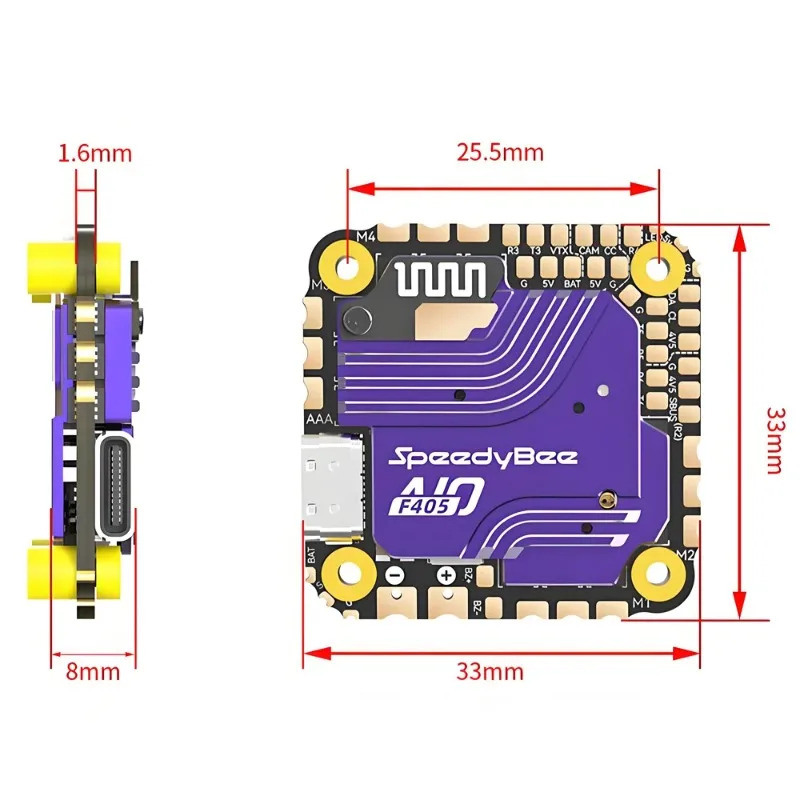 SpeedyBee F405 AIO Flight Cont - đánh giá và giá Drone Flight Controller